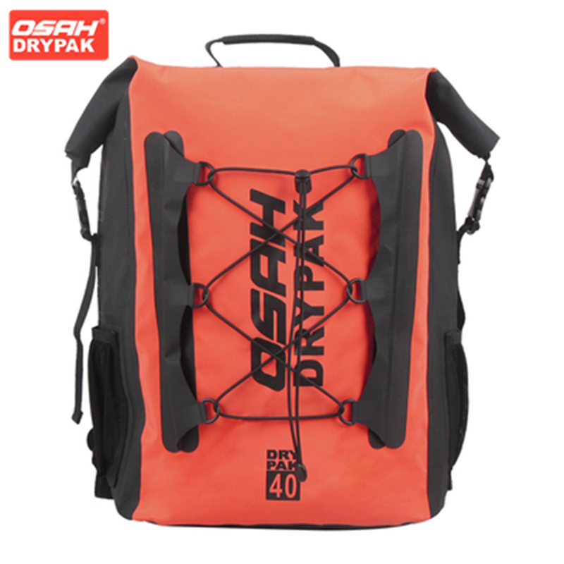 Motorcycle Gear Travel Bag - OSAH オレンジオートバイバッグ 40L 大容量多機能屋外防水バックパック旅行乗馬ギアパックアクセサリー