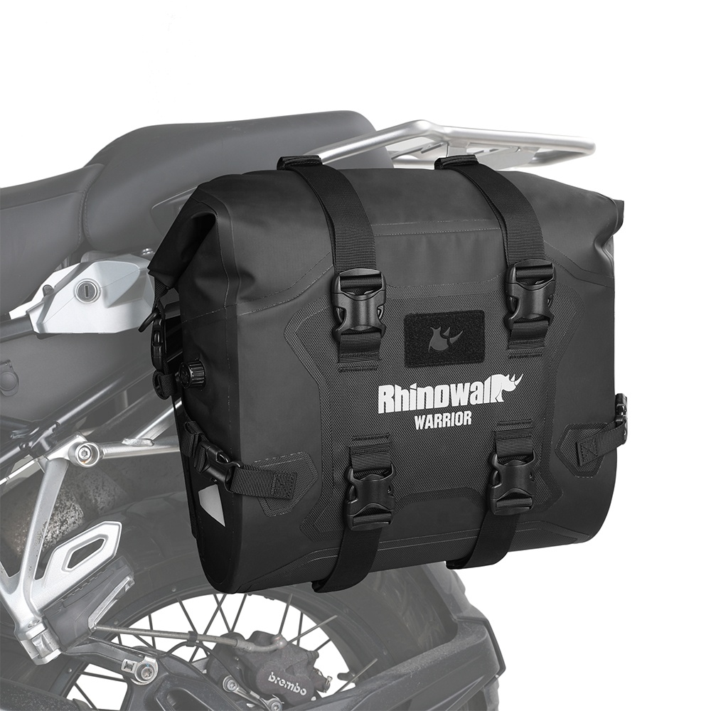 Motorcycle Gear Travel Bag - Rhinowalk防水オートバイサイドバッグ、24Lヘビーデューティーオートバイ旅行用荷物バッグ（ライダー用）- 1個