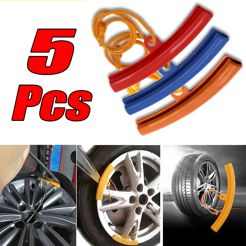 Motorcycle Gear Exchange - 5 個車オートバイホイールガードリム保護赤自転車車のホイールリムプロテクタータイヤチェンジャーガードタイヤ交換保護ツール