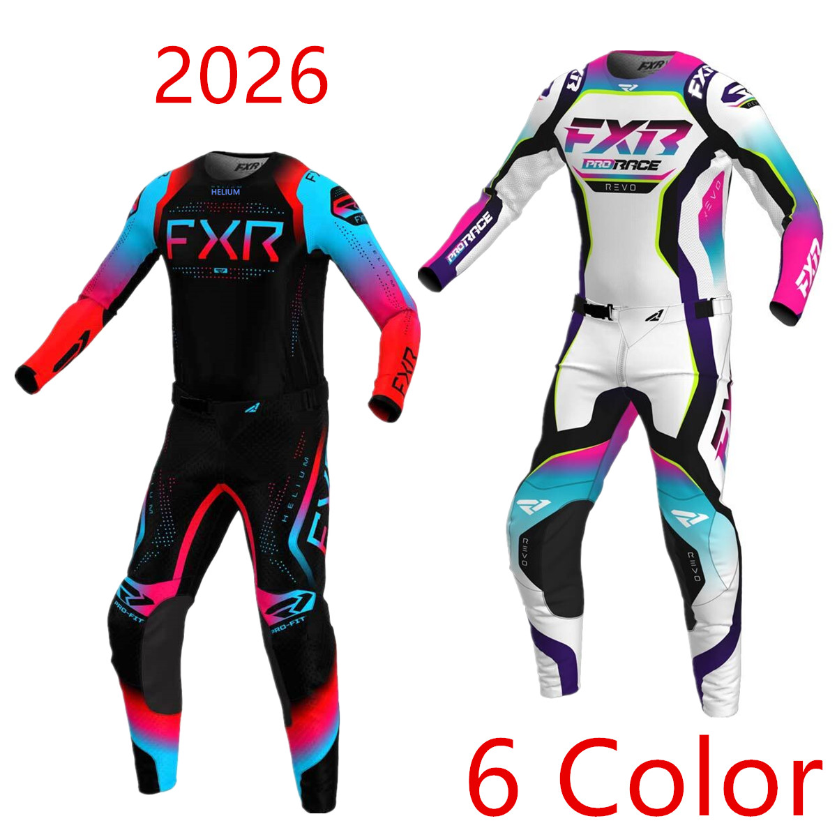 Motorcycle Gear Kids - 2026 fh ピンク MX オフロードキット モトクロスギアセット