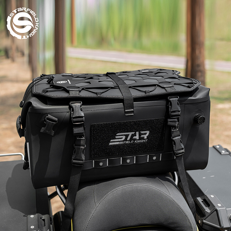 Motorcycle Gear Travel Bag - SFK オートバイバッグ最新バックシートバッグ 34L 大容量多機能ディープ防水長距離乗馬旅行用品
