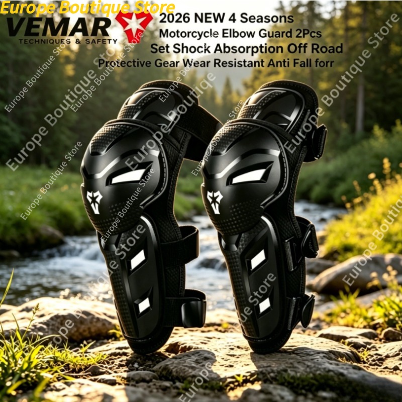 Motorcycle Wearing Gear - オフロード保護具 2 個 4 シーズンオートバイ肘ガード衝撃吸収耐摩耗性落下防止男性女性用