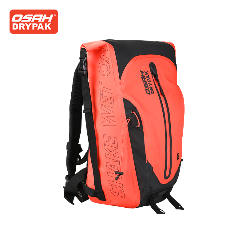 Motorcycle Gear Travel Bag - OSAH オートバイバッグ防水バックパックオレンジ 30L 大容量多機能アウトドア旅行ハイキング登山乗馬ギアバッグ