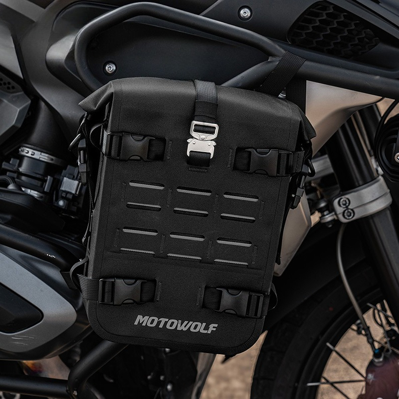 Motorcycle Gear Travel Bag - 大容量オートバイクラッシュバーバッグ防水サイドサドルバッグ耐摩耗性バイク旅行収納ギア