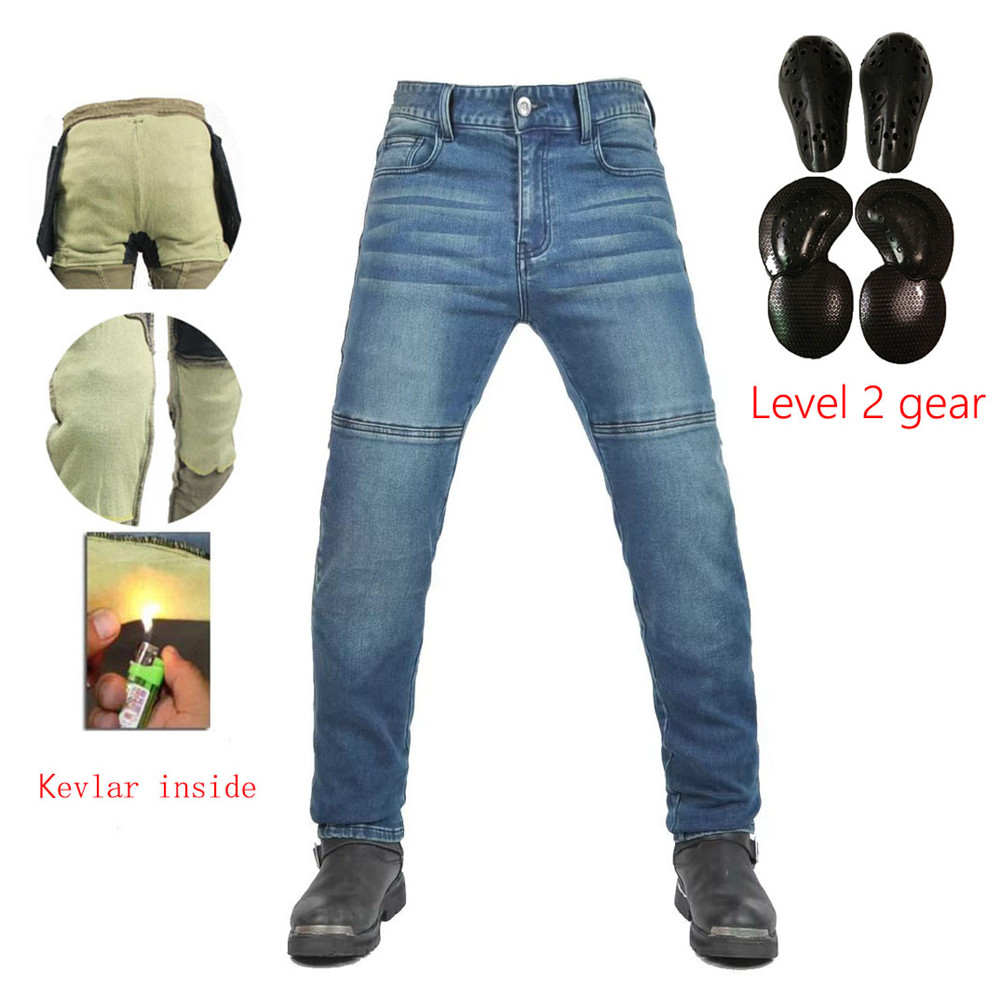 バイク用ジーンズパンツ |   柔らかい弾性インセットギア  - Motorcycle Wearing Gear のレビューと価格