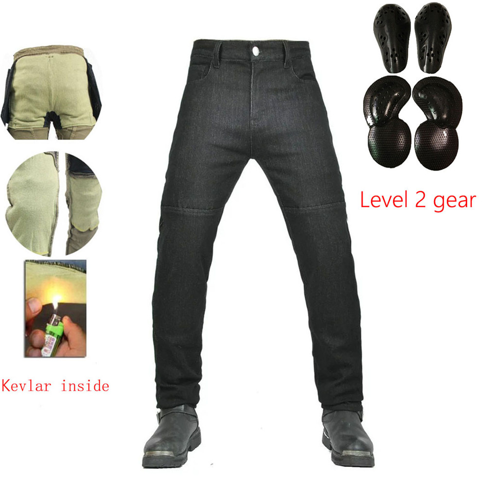 バイク用ジーンズパンツ |   柔らかい弾性インセットギア  - Motorcycle Wearing Gear のレビューと価格