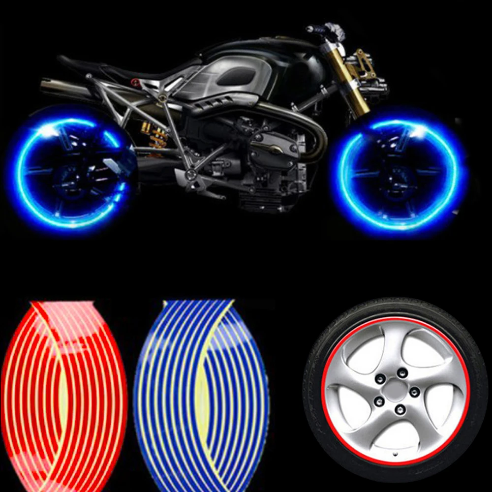 オートバイの車の反射ストリップ,車のホイールのステッカー,オ - Motorcycle Gear Exchange のレビューと価格