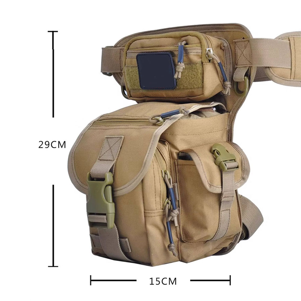 戦術的なドロップレッグバッグオートバイ乗馬ウエストパック防水 - Motorcycle Gear Travel Bag のレビューと価格
