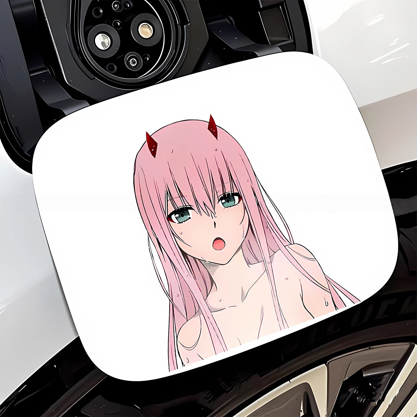 かわいいアニメガール ゼロツー 車用JDMステッカー 車体  - Zero Motorcycle Gear のレビューと価格