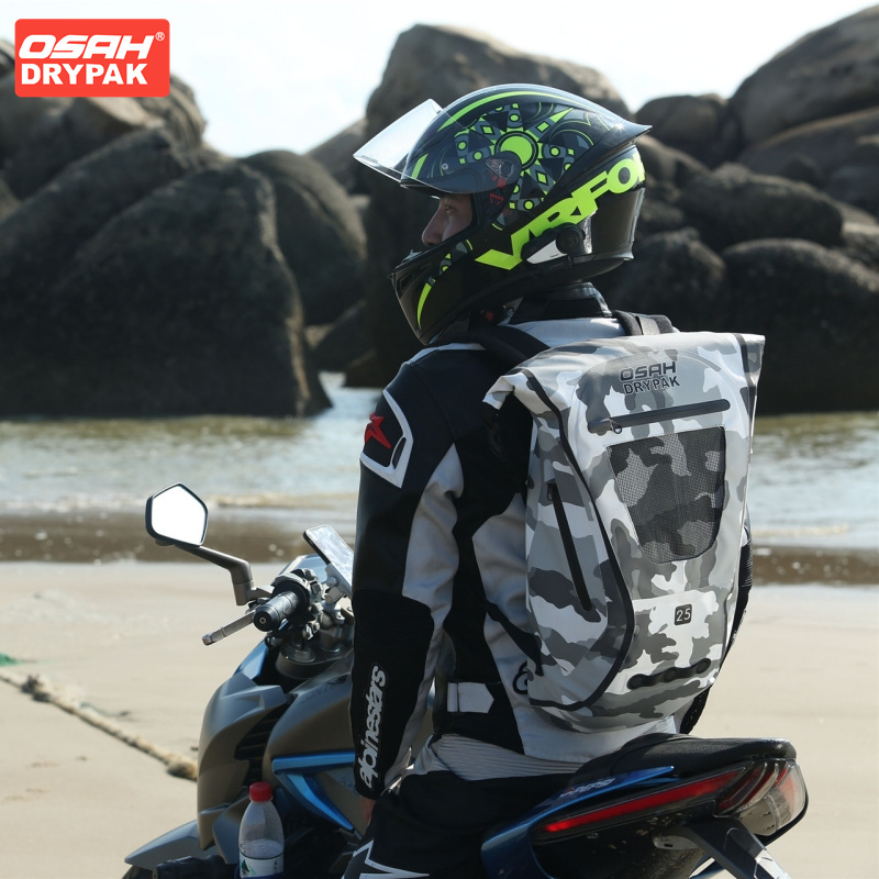 OSAH グレーオートバイバッグ 25L 大容量乗馬ギアバッ - Motorcycle Gear Travel Bag のレビューと価格