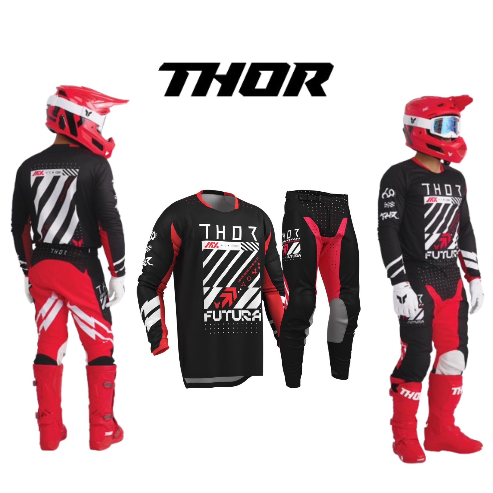 モトクロスギアセット トップオフロードMxコンボ THORジ - Motorcycle Gear Outfit のレビューと価格