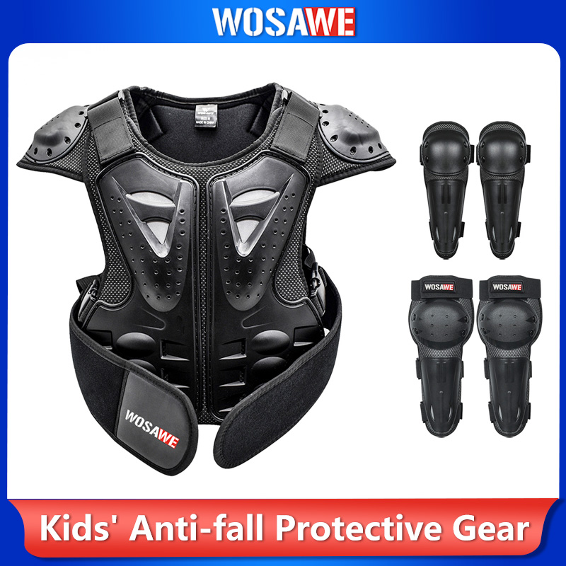 WOSAWE キッズ用バイク保護ギアセット、モトクロス・オフ - Motorcycle Gear Kids のレビューと価格