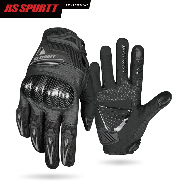 RS 通気性・耐摩耗性に優れたバイク用グローブ。オールシーズ - Motorcycle Wearing Gear のレビューと価格
