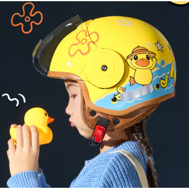 子供漫画かわいい四季オートバイヘルメットオープンフェイス電気 - Motorcycle Gear Kids のレビューと価格