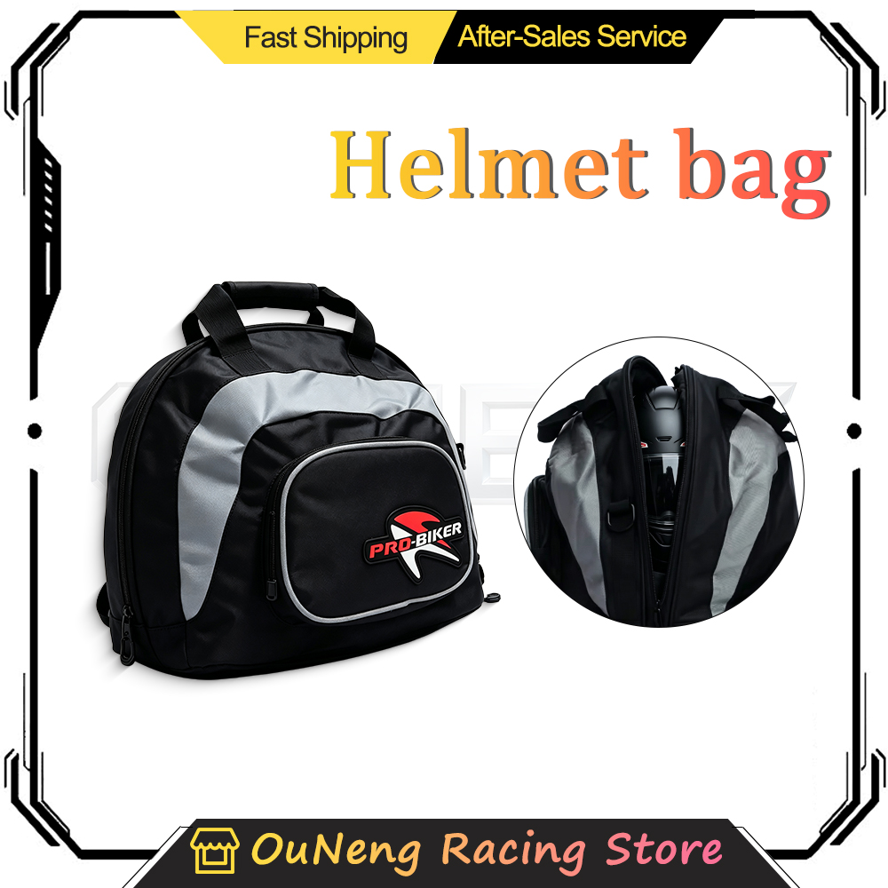 プロバイク オートバイヘルメットバックパック ブラックグレー - Motorcycle Gear Travel Bag のレビューと価格