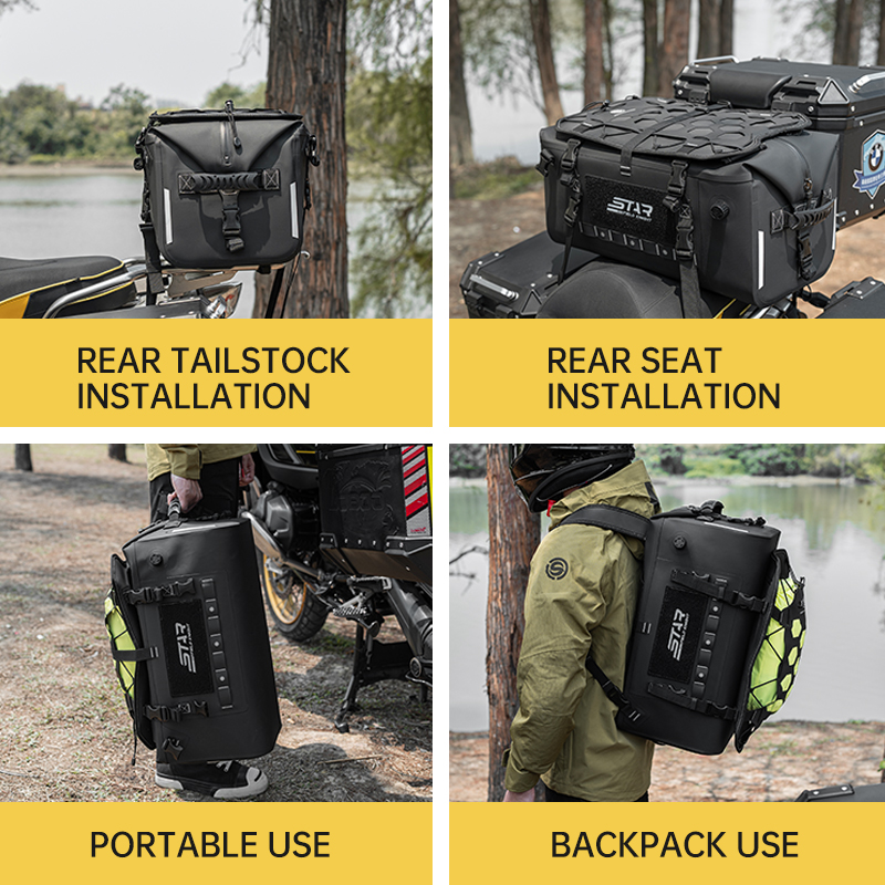 SFK オートバイバッグ最新バックシートバッグ 34L 大容 - Motorcycle Gear Travel Bag のレビューと価格