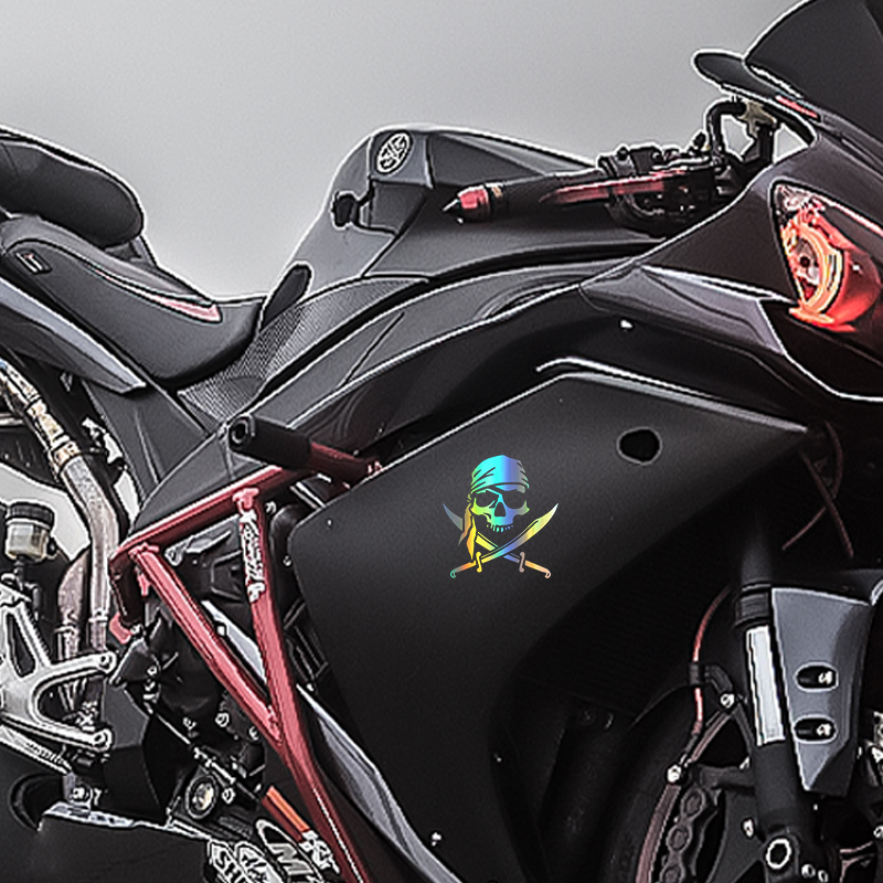 海賊スカルステッカー,カスタマイズされたファッショナブルなス - Motorcycle Gear Outfit のレビューと価格