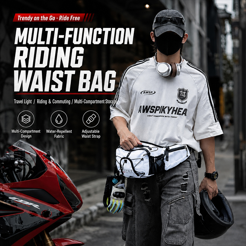 SFK 新型バイク用ウエストバッグ。多機能で、胸元に装着でき - Motorcycle Gear Travel Bag のレビューと価格