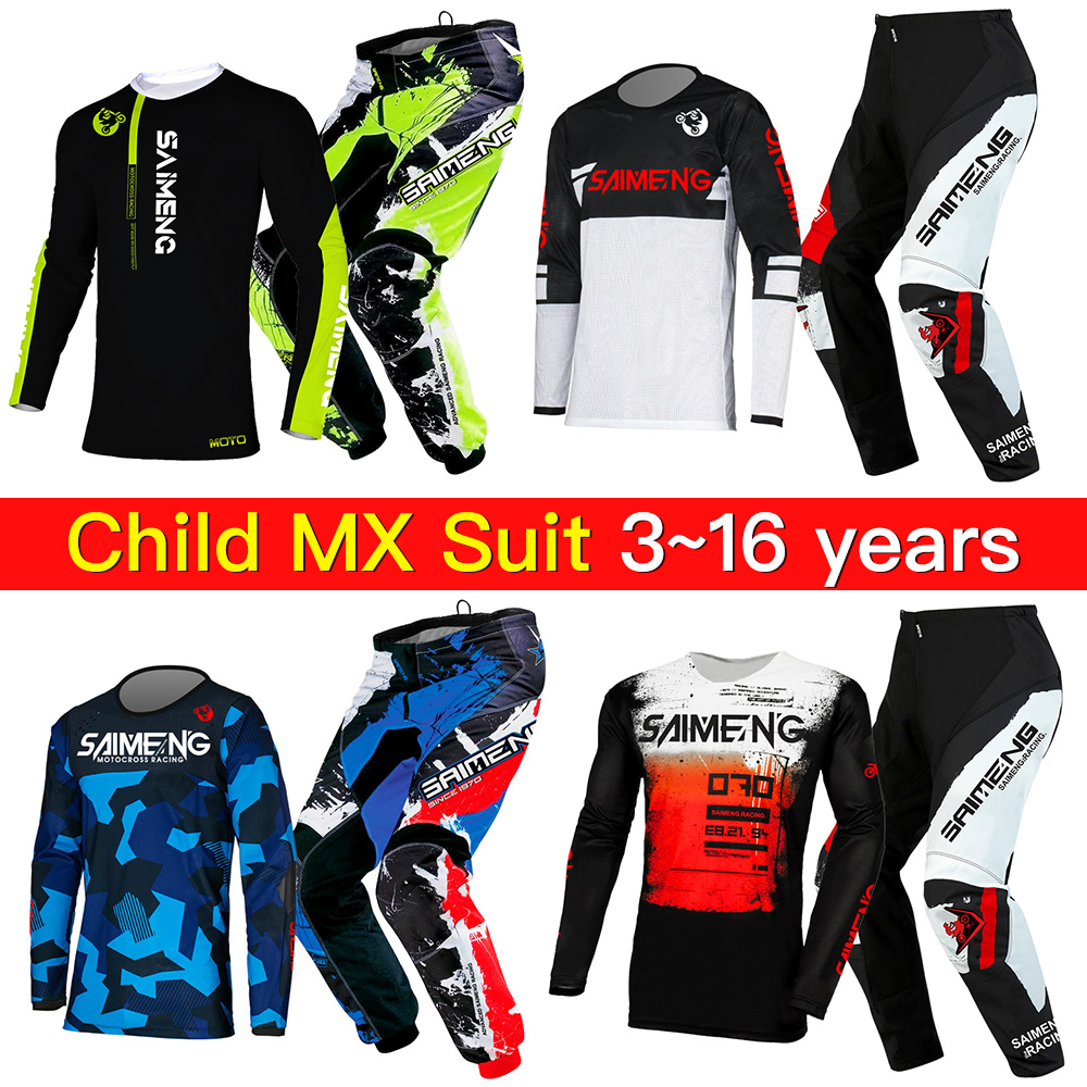 子供用エンデューロスーツ キッズモトクロススーツ 男の子と女 - Motorcycle Gear Kids のレビューと価格