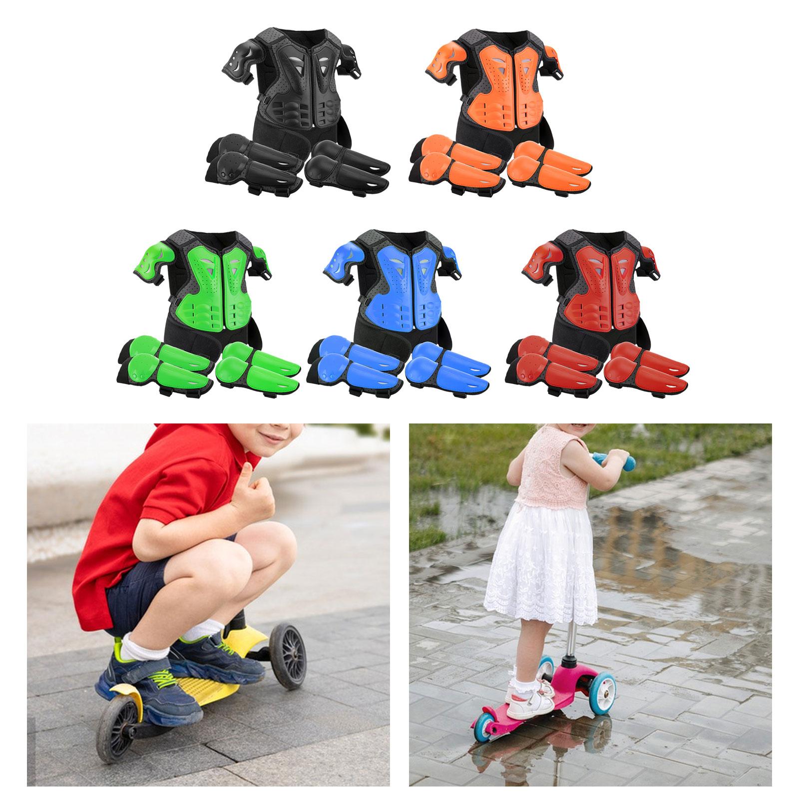 子供用バイク用全身保護アーマースーツ、膝肘パッド付き、耐摩耗 - Motorcycle Gear Kids のレビューと価格